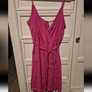 Blue Rain Fuchsia Midi Dress